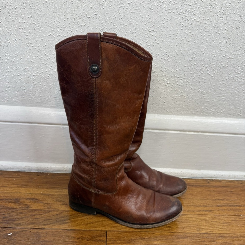 Frye 75449 Women's Melissa Button Boot - Brown Size 10